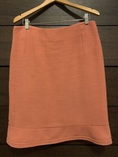 MARNI Pink Coral Wool Skirt Size 44