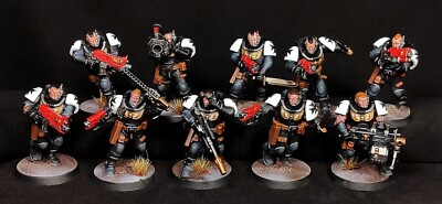 Kill Team: Scout Squad Black Templars painted Warhammer 40k Space Marines