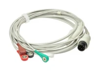 Normal Universally 5 lead ECG Cable with leadwires Snap Type Compatible 6Pin