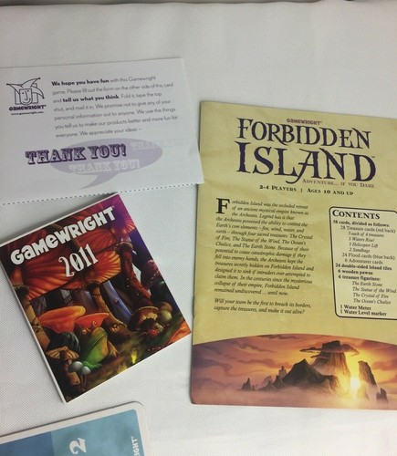 Juego de mesa de cartas familiar Gamewright Forbidden Island aventura si te atreves 10 arriba - Imagen 4 de 10