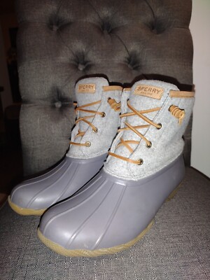 sperry women's saltwater wool embossed duck boot