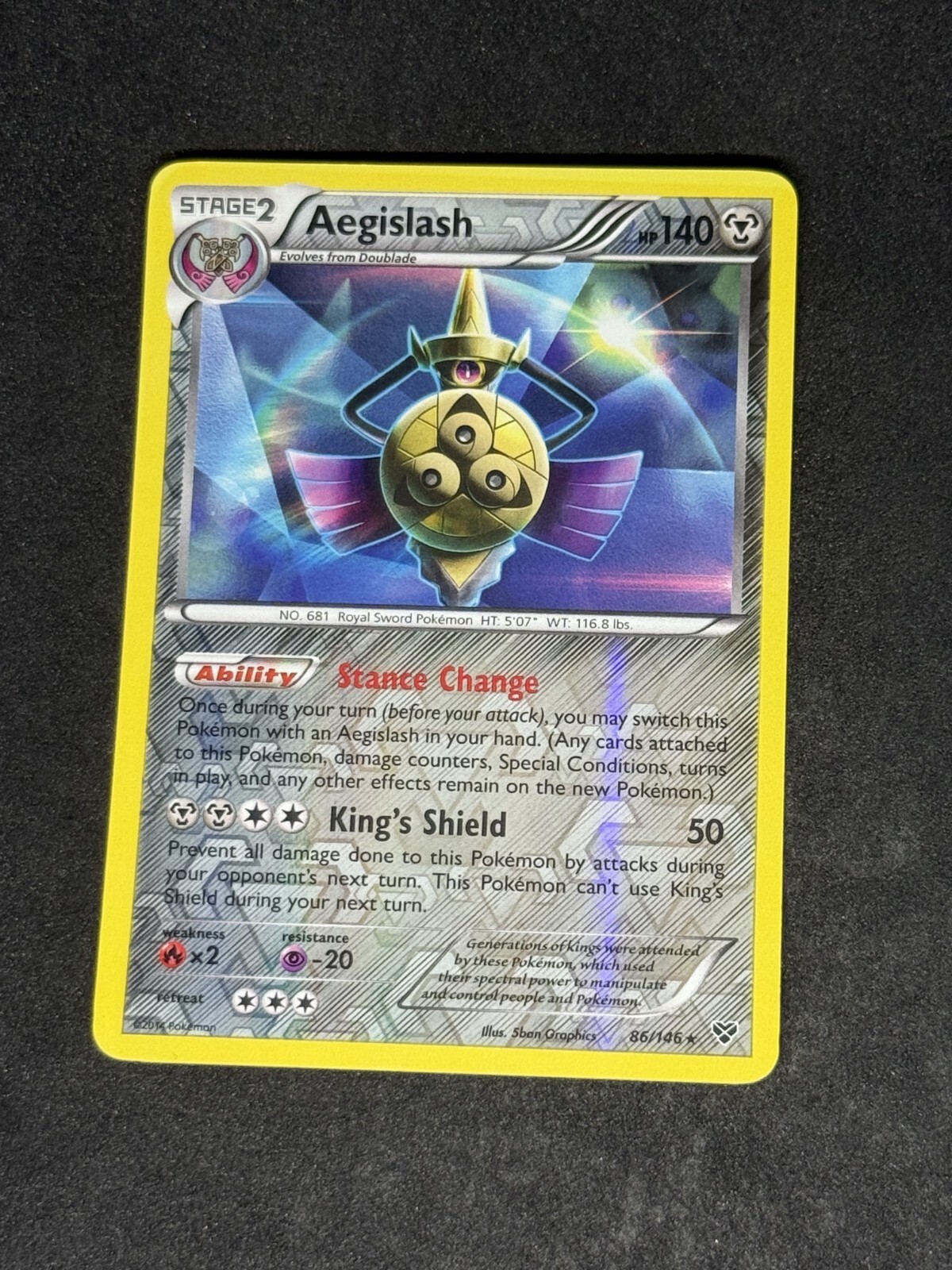 NM Aegislash 86/146 XY Reverse
