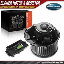 New Front HVAC Blower Motor & Resistor Kit for Volkswagen GTI Rabbit 2006-2007