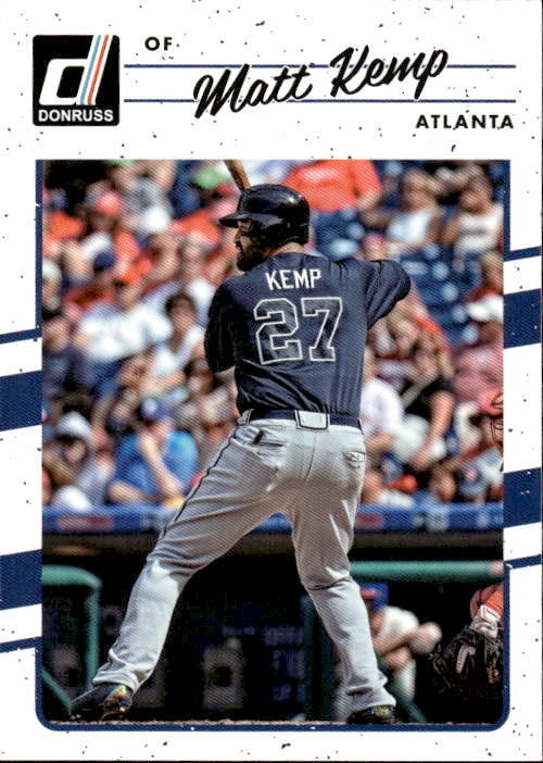 Matt Kemp 2017 Donruss #52   Atlanta Braves