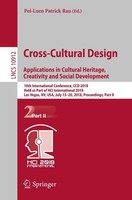 Cross-Cultural Design. Applications In Cultural Heritage, Creativity And Social