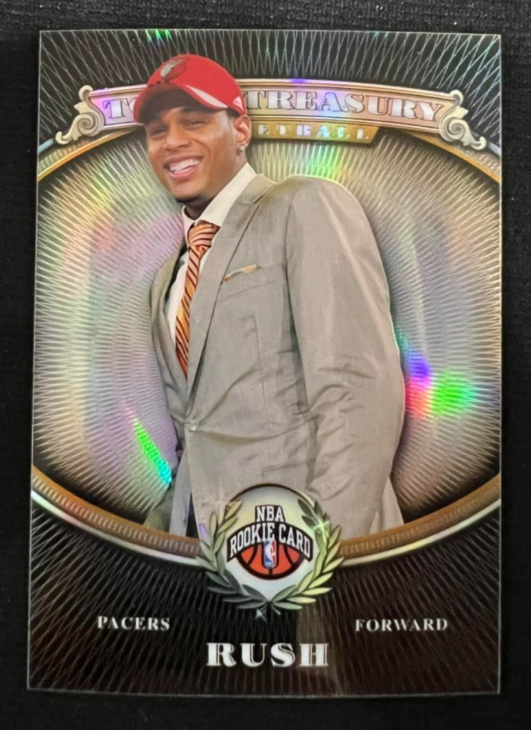 BRANDON RUSH 2008-09 Topps Treasury Refractor #112 Rookie Card RC #1535/2008