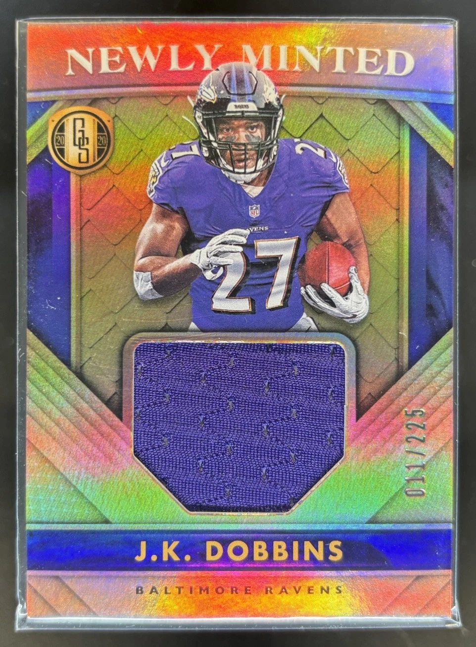 JK Dobbins Panini Gold Standard Newly Minted #NM14 Memorabilia