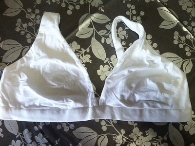 F&F weißer Plunge BH Softcup ohne Bügel Gr. 2XL ca. UK 16-18 USA 12-14