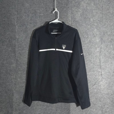 Nike Golf Therma-Fit Pullover Mens Large Black 1/4 Zip Long Sleeve Ibis Club Pro