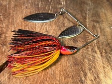 JACKALL DOON 21g Spinnerbait Fire Color for Bass Fishing, Slightly Used