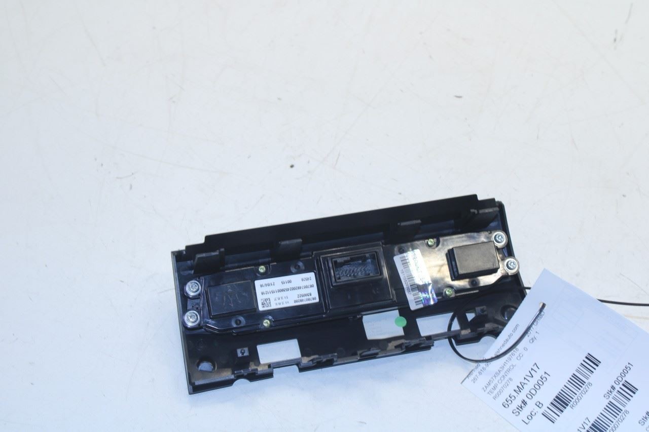 2017-2020 Maserati Ghibli Dash AC Heater Temperature Climate Control 670074920