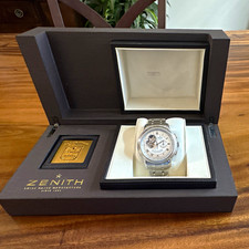 Zenith Chronomaster Open 42mm Silver Dial Automatic Men's Watch w/ Box