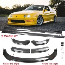 For Acura Integra Carbon Style Front Bumper Lip Splitter Body Kit Side Skirt