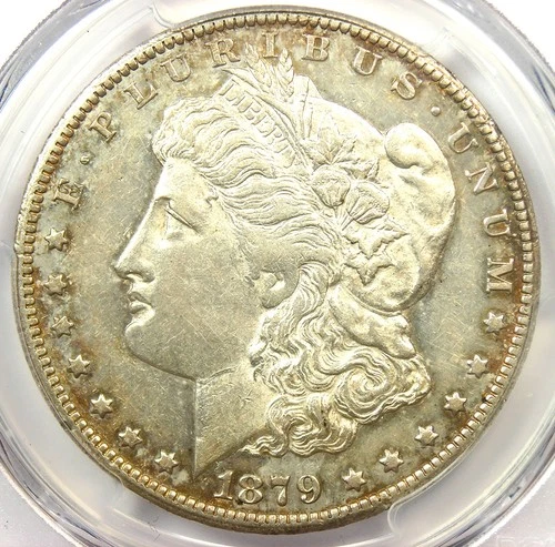 1879-CC Morgan Silver Dollar $1 Carson City Clear CC Coin - Certified PCGS AU53