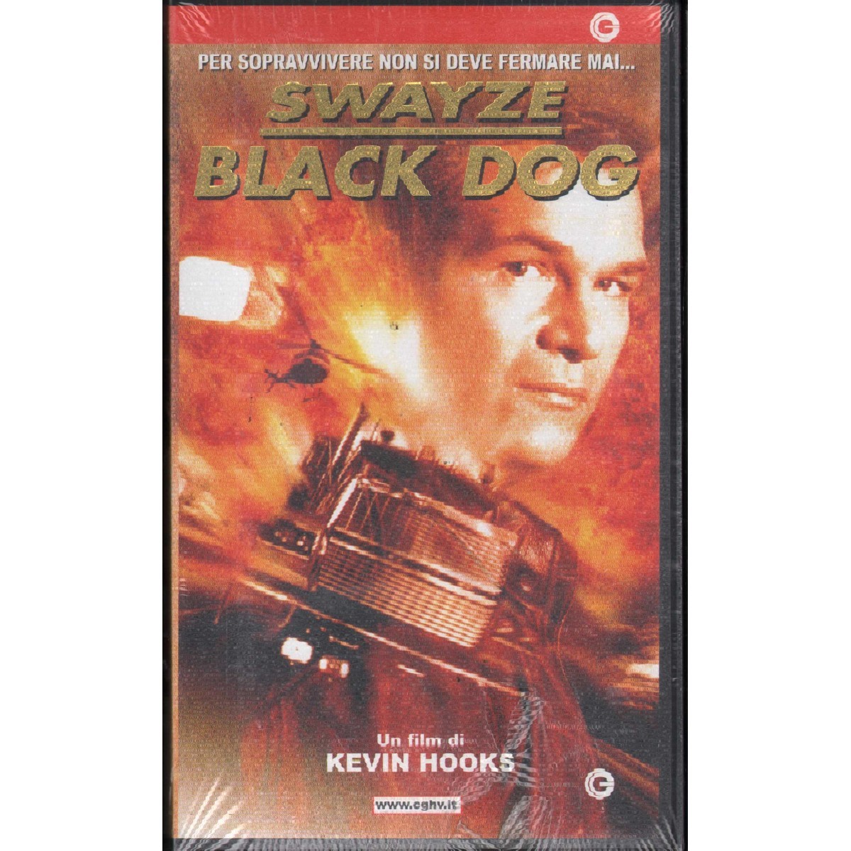 Black Dog VHS Patrick Swayze Univideo - PSC0206 Sealed