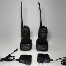 Lot of 2 Kenwood TK-3400U16P ProTalk 16CH 2W UHF Two-Way Radio W/Chargers Tested