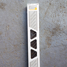 Schluter KERDI-LINE-VARIO 48in Brushed Stainless Drain Grate KLVRID14EB122