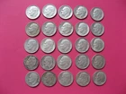 roosevelt silver dimes 25coins. 1947-1964