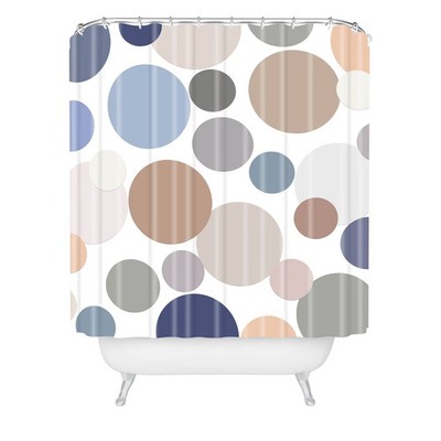 Deny Designs Sheila Wenzel-Ganny Cool Color Palette Shower Curtain Blue/Brown