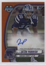 2024 Bowman U Chrome Prospect Orange Refractor 10/25 Jacob Parrish Auto 12u8