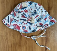 4 Little Ducks Baby Boys Sunhat Size Medium 48cm