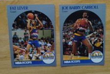 Denver Nuggets 1990-91 NBA Hoops - Fat Lever #97+ Joe Barry Carrol 