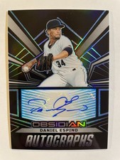 2023 Panini Obsidian Daniel Espino Electric Etch Carolina Blue Auto /49 #OA-DE