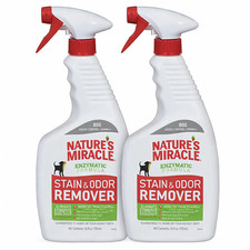 2 Pack Nature's Miracle Dog Stain Odor Remover 24 oz Citrus Enzymatic