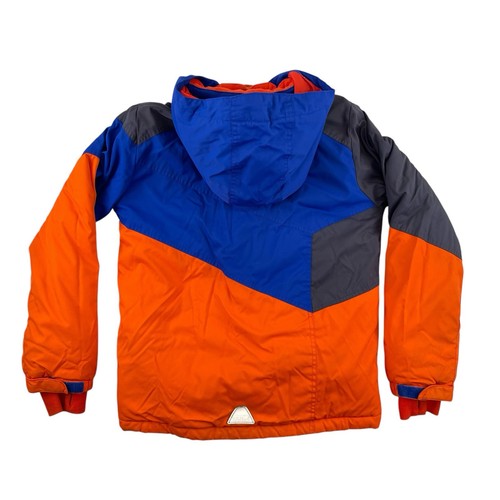 LL Bean Jacket Youth Kids Large 14-16 Orange Blue Thinsulate Hooded Ski Winter - Picture 5 of 14