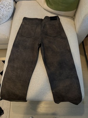 Stussy Work Pants Distressed Leather “Brown” - BNWT! RARE FIND