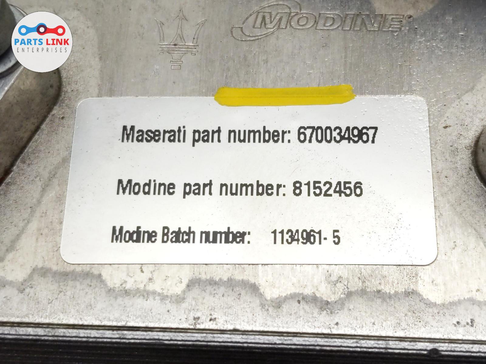 17-20 MASERATI LEVANTE TRANSMISSION GEARBOX OIL COOLER EXCHANGER PIPE M161 M156