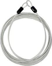 Lumintrail 7ft 3mm Braided Steel Coated Security Cable with Double Loop         