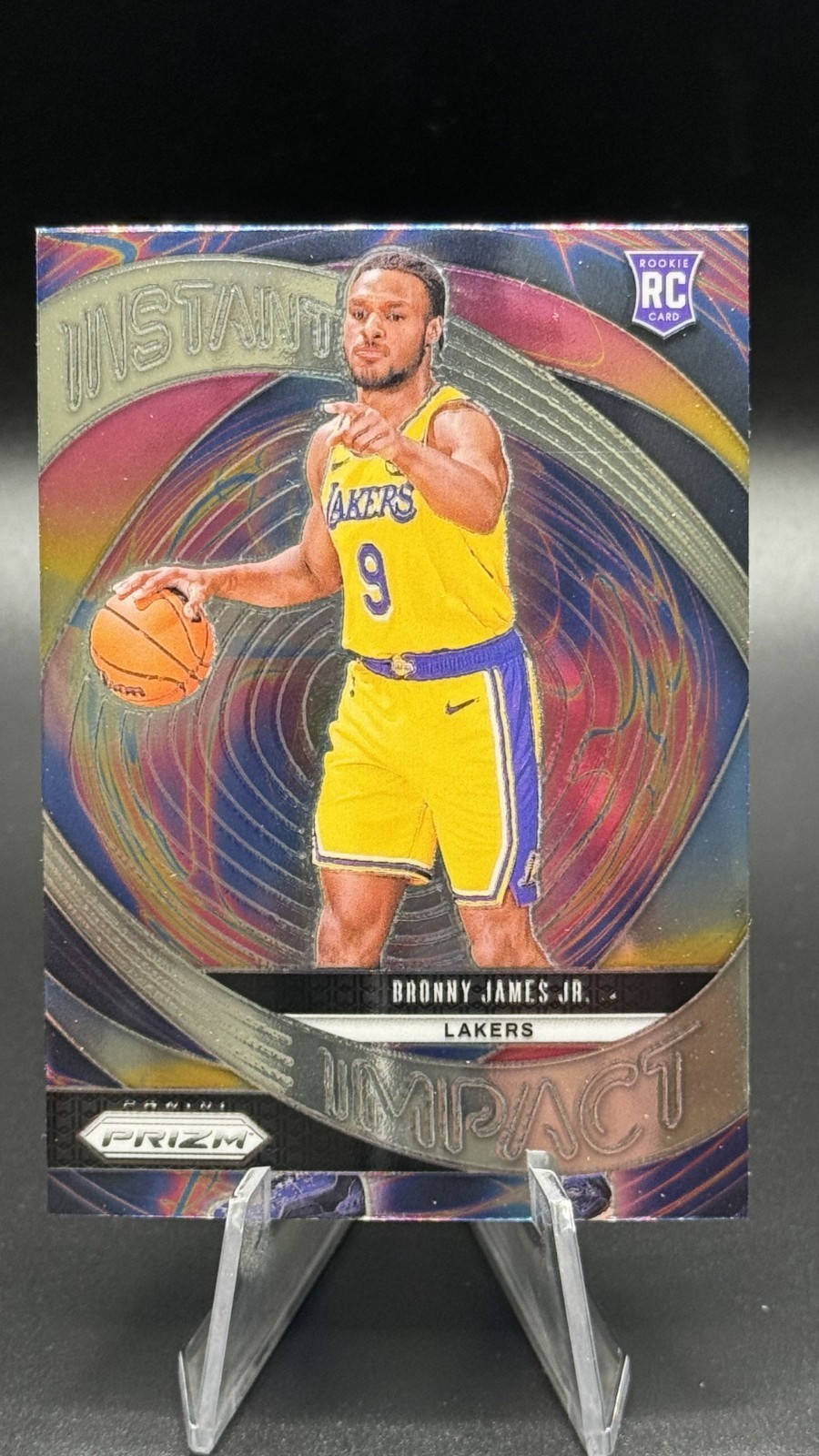 2024-25 Prizm Bronny James Jr. Instant Impact RC Rookie #7 Lakers