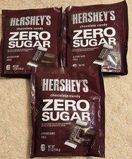3 New Hershey's Milk Zero Sugar Chocolate Candy Aspartame Free 5.1 oz Ea 7/2026
