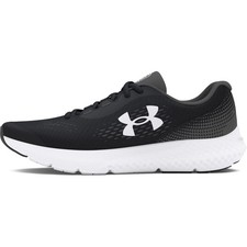 Under Armour Boy's Charged Rogue 4 Running Shoes, Black, 3.5 Medium Youth US