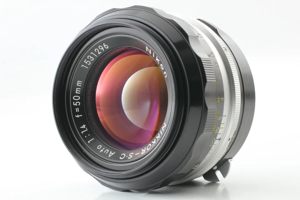 [N COMO NUEVO con correa] Cámara fotográfica Nikon F nivel de ojos automática S.C 50 mm f/1,4 de JAPÓN Foto 4 de 4