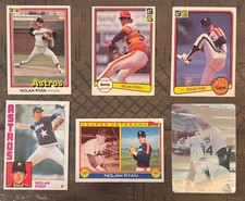 6 Card Nolan Ryan Lot 1981 1982 1983 Donruss 1983 1984 Topps 1991 Looney Tunes