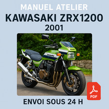 Manuel Atelier Kawasaki ZRX1200 2001 Revue Technique Moto Français RMT CD PDF