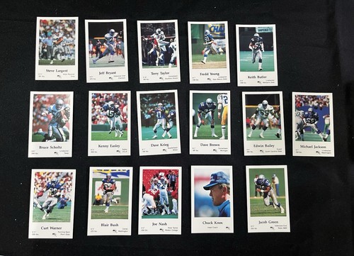 1986 Seattle Seahawks Police Coca Cola KOMPLETTSATZ 16 Karten - Bild 1 von 3