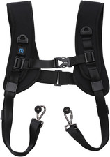 Dual Camera Shoulder Harness for DSLR SLR Cameras with Quick Release