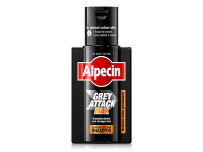 Alpecin Grey Attack MAX Koffein & Farbshampoo 1 x 200 ml - allmählich dunkler