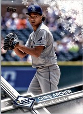 2017 Topps Walmart Holiday Snowflake #HMW169 Chris Archer - BB