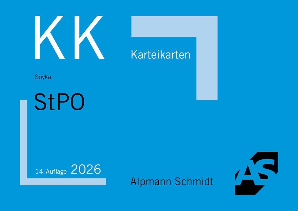 Karteikarten StPO Martin Soyka