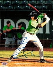 Jameson Fisher Kannapolis Intimidators Signed 8x10 Photo PSA