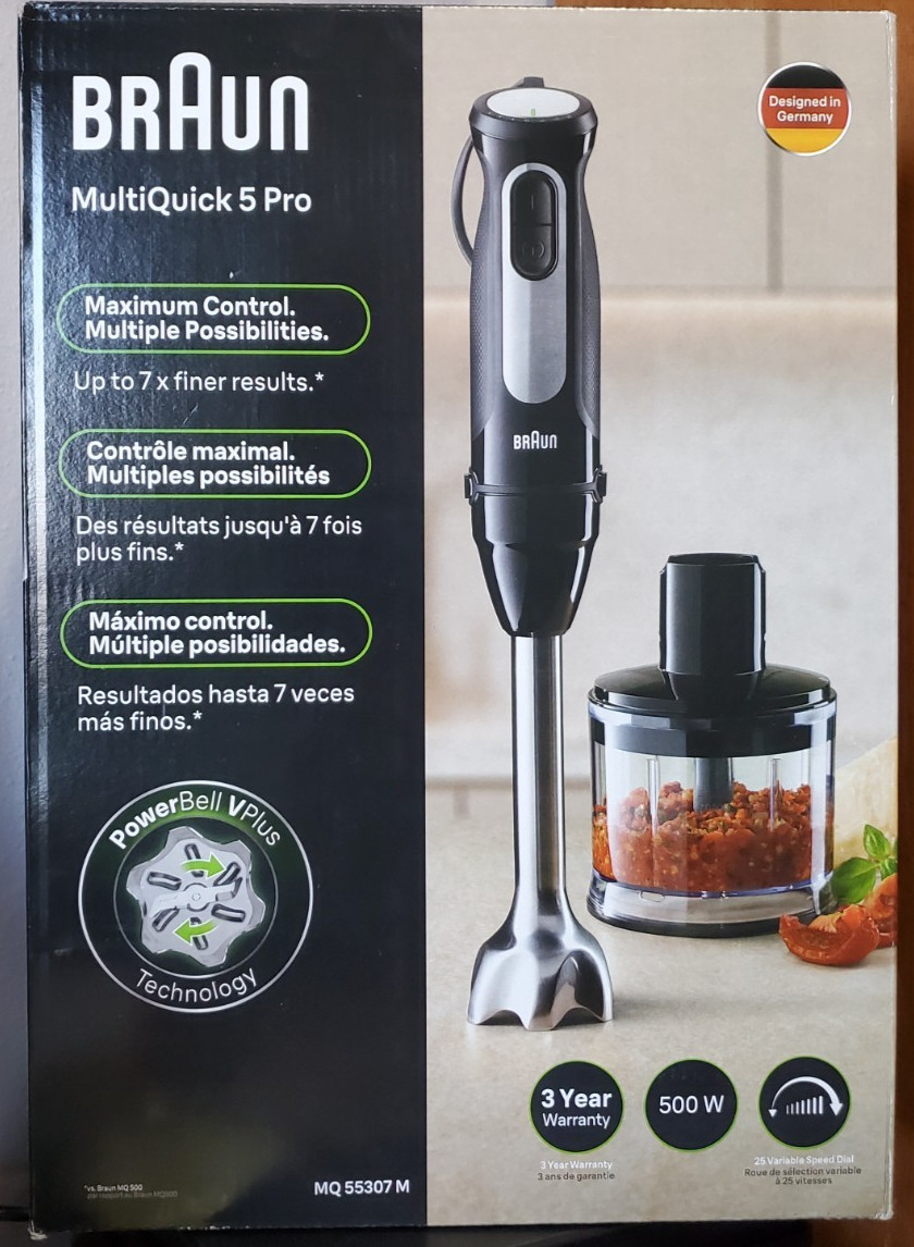 Braun MultiQuick 5 Pro Hand Blender 500w MQ55307M HB501BN Mi