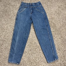 VTG JORDACHE Jeans Tapered High Rise 10 Bare Back 27 X 29