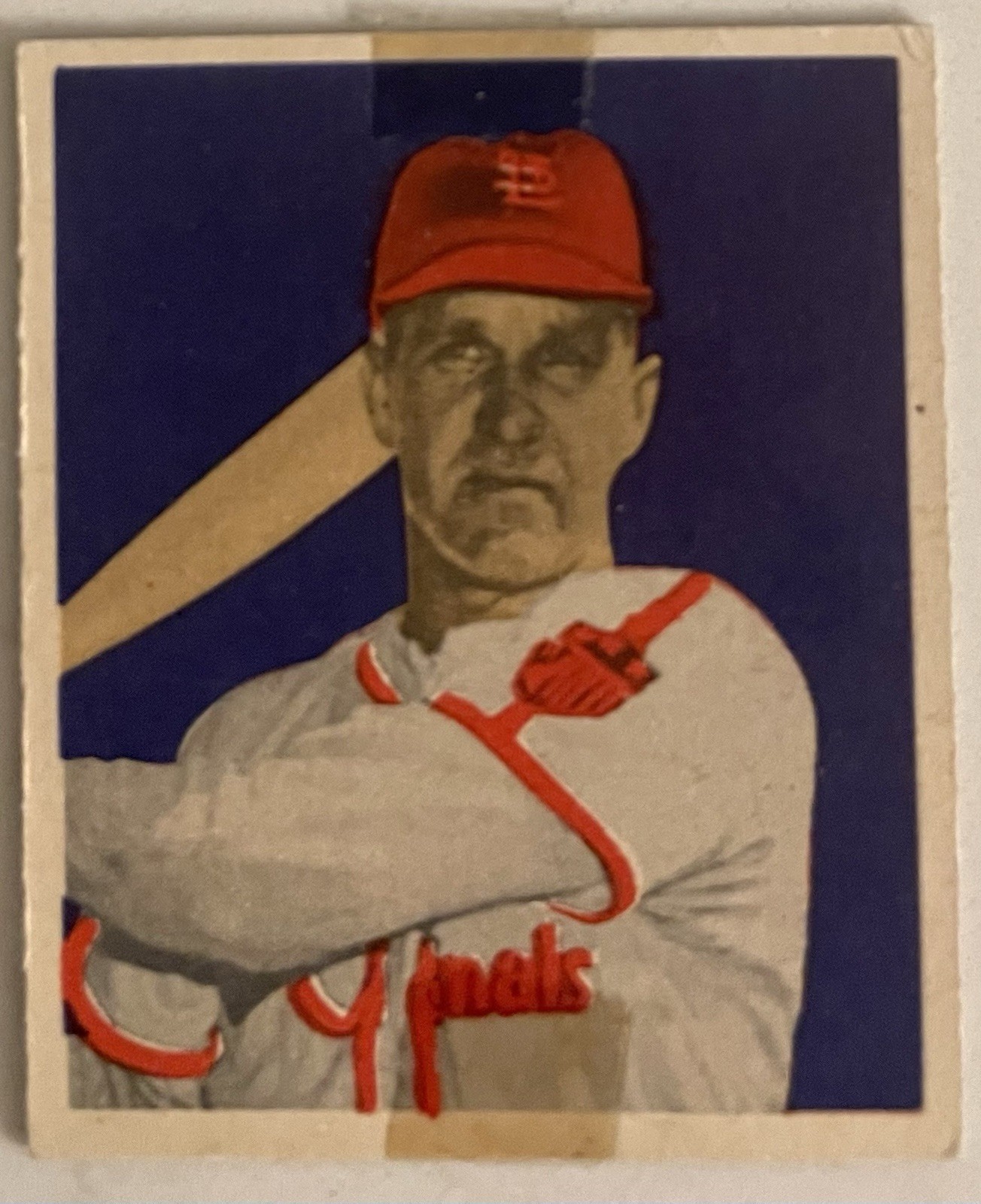 Enos Slaughter 1949 Bowman #65 GOOD LOOKING SET FILLER (TAPE)