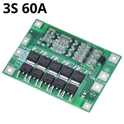 BMS 3S 60A Balance-Schutzmodul PCB 12,6V Li-Ion 18650 Akku Batterie HochstromPCB