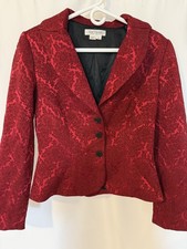 NEW Kay Unger New York Red Jacket. Retail 280
