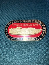 Rare Louisville  Cardinals Papa John’s Cardinal Stadium Opening Season 1998 Pin